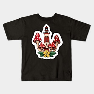 Mushroom Lighthouse Kids T-Shirt